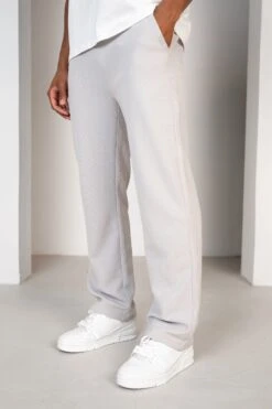 Waffle Straight Leg Joggers - Grey(Waffle Straight Leg Joggers Grey)