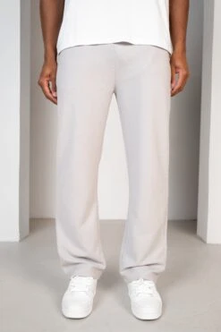 Waffle Straight Leg Joggers - Grey(Waffle Straight Leg Joggers Grey) -Jk Attire 10.WaffleStraightLegJoggersGrey 0009 DSC01845