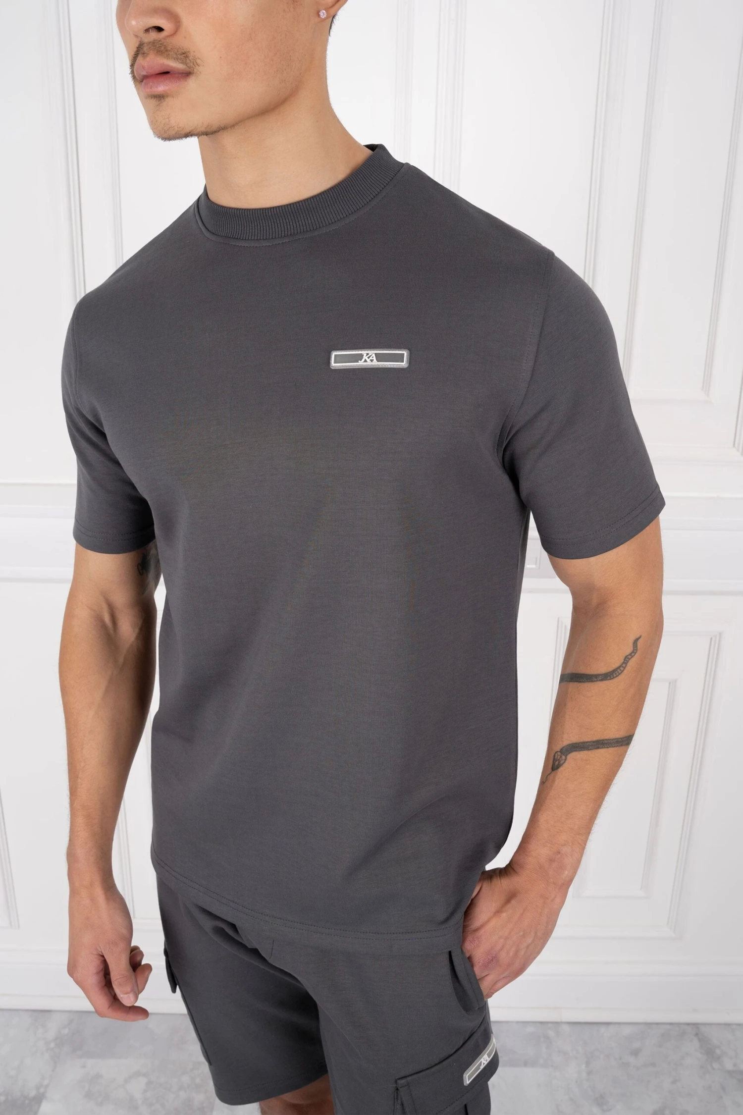 Day To Day Slim Fit Twin Set - Charcoal(Slim Fit Twin Set Charcoal) 2 Day To Day Slim Fit Twin Set - Charcoal(Slim Fit Twin Set Charcoal) - Image 2