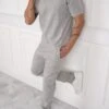 Day To Day T-Shirt And Cargo Jogger Set - Grey Marl(New Day To Day T Shirt And Jogger Set Grey Marl)