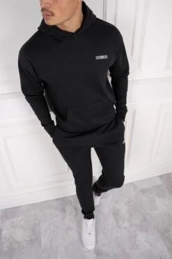 Day To Day Slim Fit Full Tracksuit - Black(Mens Day To Day Tracksuit Slim Fit Black) -Jk Attire 16