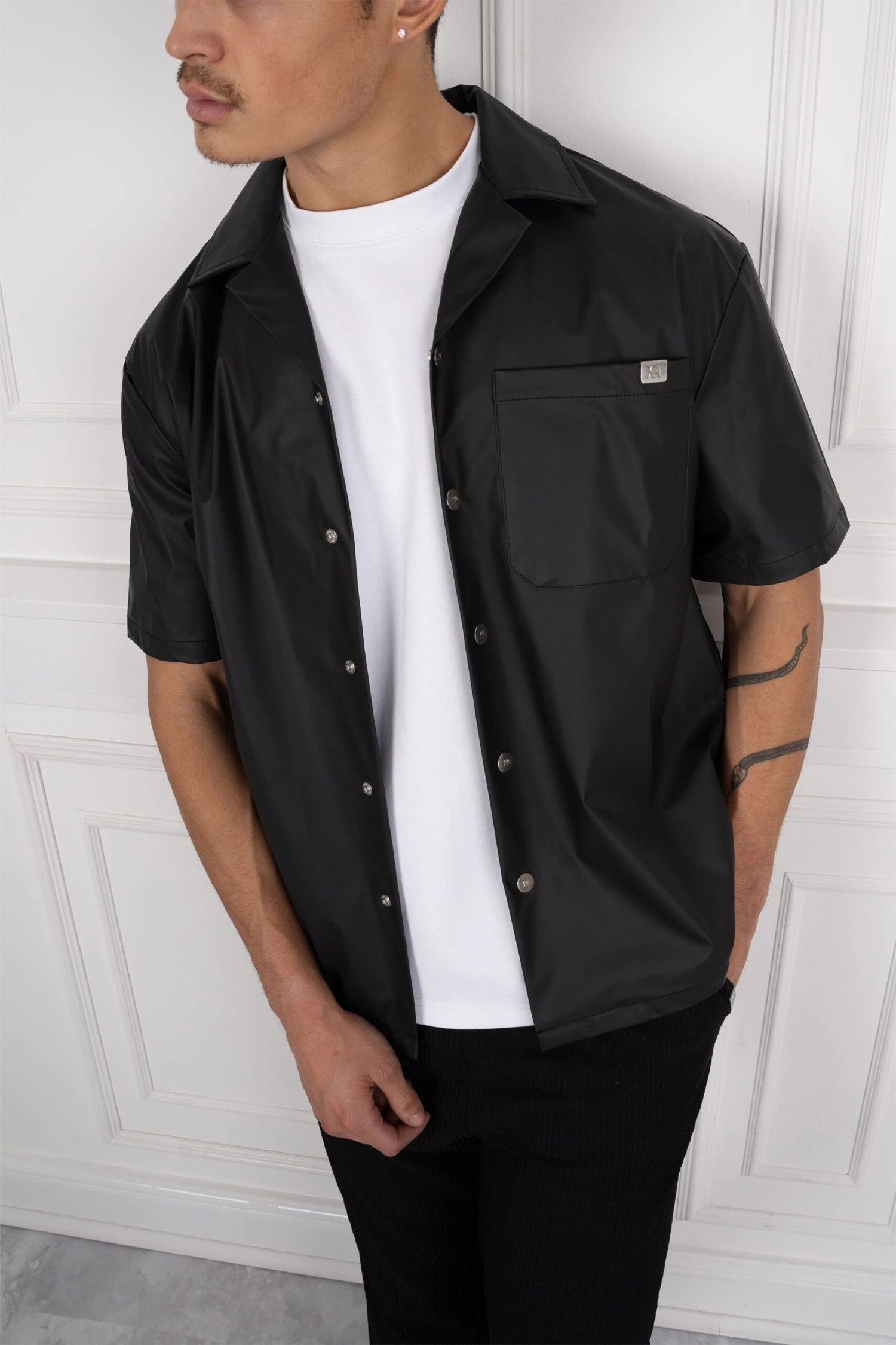 PU Boxy Over Shirt - Black(New Ss24 Pu Boxy Over Shirt Black) 6 PU Boxy Over Shirt - Black(New Ss24 Pu Boxy Over Shirt Black) - Image 6