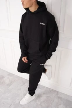 Day To Day Oversized Full Tracksuit - Black(Mens Day To Day Tracksuit Oversized Black)