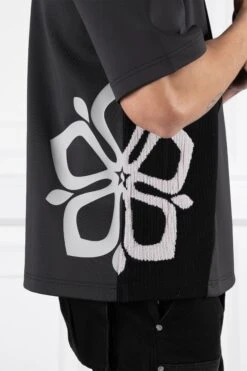 Scuba Knit Panel T-Shirt - Black(New Summer Scuba T Shirt With Textured Panel Black) -Jk Attire 21 cd509f94 cf5c 44e2 a4bc 87f845638cfe