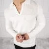 Slim Fit Long Sleeve Knitted Polo - Off White(New Summer Slim Fit Long Sleeve Knitted Polo Off White)