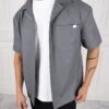 Pu Boxy Over Shirt - Charcoal(New Ss24 Pu Boxy Over Shirt Charcoal)