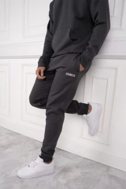 Day To Day Slim Fit Full Tracksuit - Charcoal Grey(Mens Day To Day Tracksuit Slim Fit Navy) -Jk Attire 26