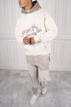 Spirit Puff Print Hoodie - Off White(New Ss24 Spirit Puff Print Hoodie Off White) -Jk Attire 36