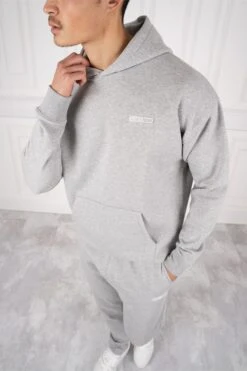 Day To Day Slim Fit Hoodie - Grey Marl(Day To Day Slim Fit Full Hoodie Grey Marl)