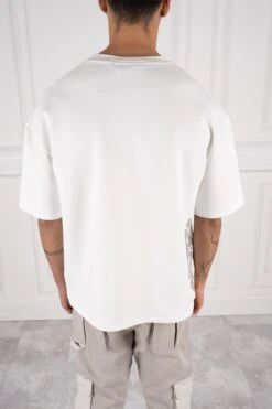 Scuba Knit Panel T-Shirt - White(New Summer Scuba T Shirt With Textured Panel White) -Jk Attire 5 0f3af76b 525c 4a4b 9293 d1b5ce443e07