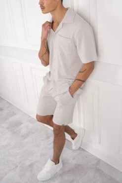 Textured Ribbed Shorts - Grey(New Ss24 Msh12 2350 Gy) -Jk Attire 63 57cf60ed da0e 4bd9 93f9 31d1c7583ae3