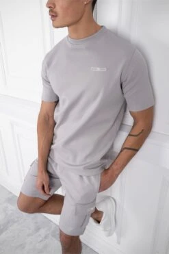 Day To Day Slim Fit Twin Set - Light Grey(Slim Fit Twin Set Light Grey)