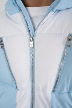 Split Panel Puffer Jacket - Pale Blue(New Winter Mjk11 2226 Pb) -Jk Attire 7 1