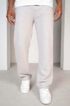 Waffle Straight Leg Joggers - Grey(Waffle Straight Leg Joggers Grey) -Jk Attire 9.WaffleStraightLegJoggersGrey 0008 DSC01846