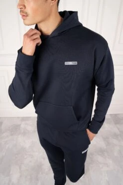 Day To Day Slim Fit Hoodie - Navy(Day To Day Slim Fit Hoodie Navy 1)