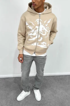 Cherub Double Zip Hoodie - Stone(Cherub Double Zip Hoodie Stone) -Jk Attire A 2459351e 1b5f 4293 bfec 13f401f4c36d