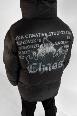 Landmark Puffer Jacket - Black/Charcoal(Mjk10 2098 Bk)