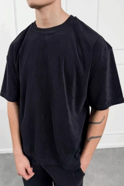 Oversized Towelling Twin Set - Black(New Oversized Towelling Twin Set Mint) -Jk Attire BLACK5