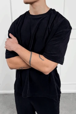 Oversized Towelling Twin Set - Black(New Oversized Towelling Twin Set Mint) -Jk Attire BLACK8