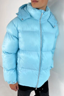 Landmark Puffer Jacket - Light Blue(Mjk10 2097 Lb) -Jk Attire BLUE 3