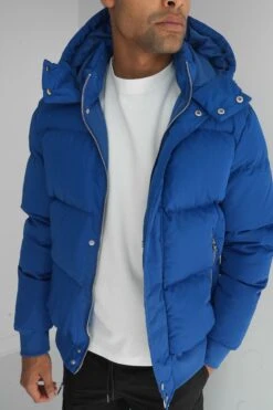 Boxy Down Insulated Puffer Jacket - Blue(New Winter Mjk11 2228 Bl) -Jk Attire BLUE6