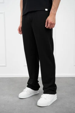 Waffle Straight Joggers - Black(Mpt14 2449 Bk) 11 Waffle Straight Joggers - Black(Mpt14 2449 Bk) -Jk Attire Black 12 84cace7e 00af 4549 828e cac0be44f013