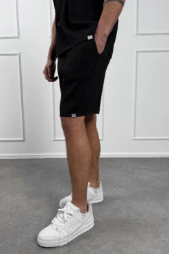 Pleated Shorts - Black(Msh14 2426 Bk) -Jk Attire Black 13 76b8b117 87b6 4043 b37e d7eabe5083b1