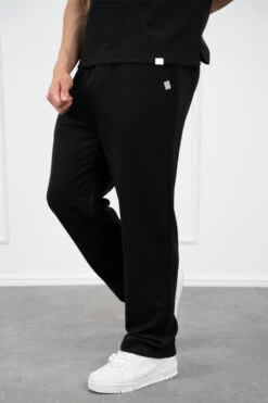 Waffle Straight Joggers - Black(Mpt14 2449 Bk)