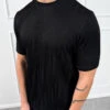 Wave Slim Fit T-Shirt - Black(Mte14 2528 Bk)