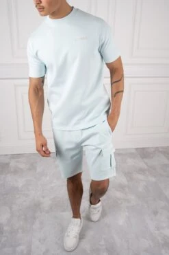 Day To Day Slim Fit Twin Set - Pastel Blue(Slim Fit Twin Set Pastel Blue) -Jk Attire DSC00023