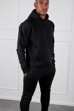 Slim Fit Hoodie - Black(Slim Fit Hoodie Black) -Jk Attire DSC00024