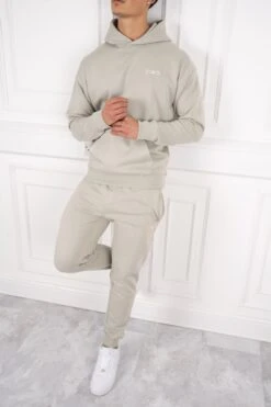 Day To Day Slim Fit Full Tracksuit - Pale Green(Mens Day To Day Tracksuit Slim Fit Pigeon Green)