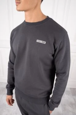 Day To Day Crew Neck TS Sweatshirt - Charcoal(New Day To Day Crew Neck Sweatshirt Charcoal)