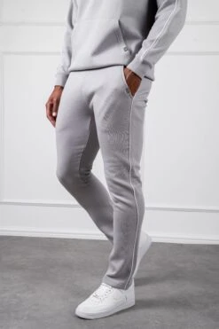 Piping Detail Hoodie - Grey(Piping Detail Relaxed Fit Hoodie Grey) -Jk Attire DSC00351