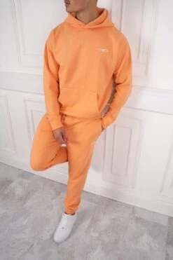 Day To Day Slim Fit Full Tracksuit - Pastel Orange(Day To Day Slim Fit Full Tracksuit Pastel Rose)