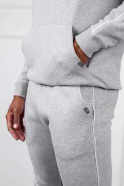 Piping Detail Straight Leg Jogger - Grey Marl(Piping Detail Straight Leg Jogger Grey Marl) -Jk Attire DSC00418 9cbd8843 1794 4b19 946d af0ab346d58c