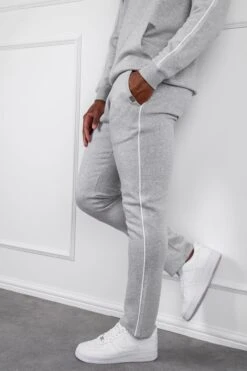 Piping Detail Straight Leg Jogger - Grey Marl(Piping Detail Straight Leg Jogger Grey Marl) -Jk Attire DSC00426 874962f1 683e 481c a56b 77d3fa617987