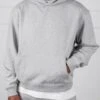 Oversized Boxy Hoodie - Grey Marl(Oversized Boxy Hoodie Grey Marl)