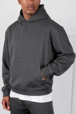Oversized Boxy Hoodie - Charcoal(Oversized Boxy Hoodie Charcoal)