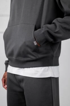 Oversized Boxy Hoodie - Charcoal(Oversized Boxy Hoodie Charcoal) -Jk Attire DSC00532