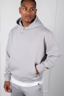 Oversized Boxy Hoodie - Grey(Oversized Boxy Hoodie Grey) -Jk Attire DSC00561