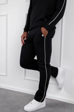 Piping Detail Straight Leg Jogger - Black(Piping Detail Straight Leg Jogger Black) 10 Piping Detail Straight Leg Jogger - Black(Piping Detail Straight Leg Jogger Black) -Jk Attire DSC00636