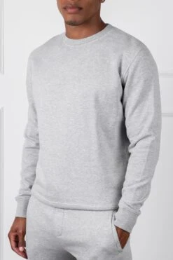 Slim Fit Crew Neck Sweatshirt - Grey Marl(Slim Fit Crew Neck Sweatshirt Grey Marl) -Jk Attire DSC00707 b0a91ae1 b8a5 406f ac56 42b6ca678cb4