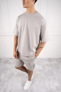 Day To Day Oversized Twin Set - Light Grey(New Day To Day Oversized Twin Set Light Grey 1)