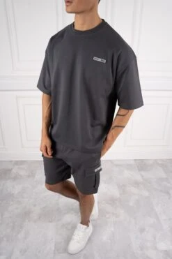 Day To Day Oversized Twin Set - Charcoal(New Day To Day Oversized Twin Set Charcoal)