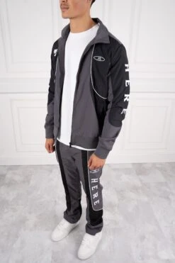 Gang V2 Shell Full Tracksuit - Charcoal/Black(New Winter Collection Gang V2 Shell Tracksuit Charcoal) -Jk Attire DSC01122
