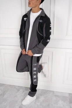 Gang V2 Shell Full Tracksuit - Charcoal/Black(New Winter Collection Gang V2 Shell Tracksuit Charcoal)