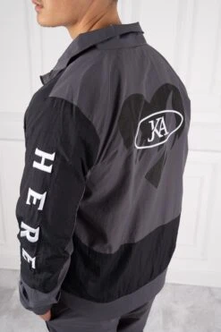 Gang V2 Shell Full Tracksuit - Charcoal/Black(New Winter Collection Gang V2 Shell Tracksuit Charcoal) -Jk Attire DSC01144