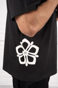 Choose Chaos Puff Print Oversized T-Shirt - Black(New Winter Choose Chaos Puff Print Oversized T Shirt Black) -Jk Attire DSC01440