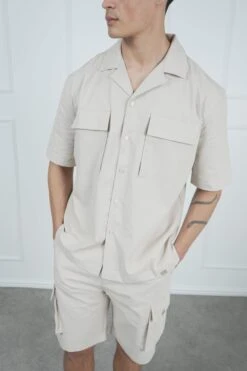 Ripstop Cargo Shorts - Stone(Msh14 2434 St) -Jk Attire DSC01920 248bdf97 e845 450b b49f e7d40cb46f45